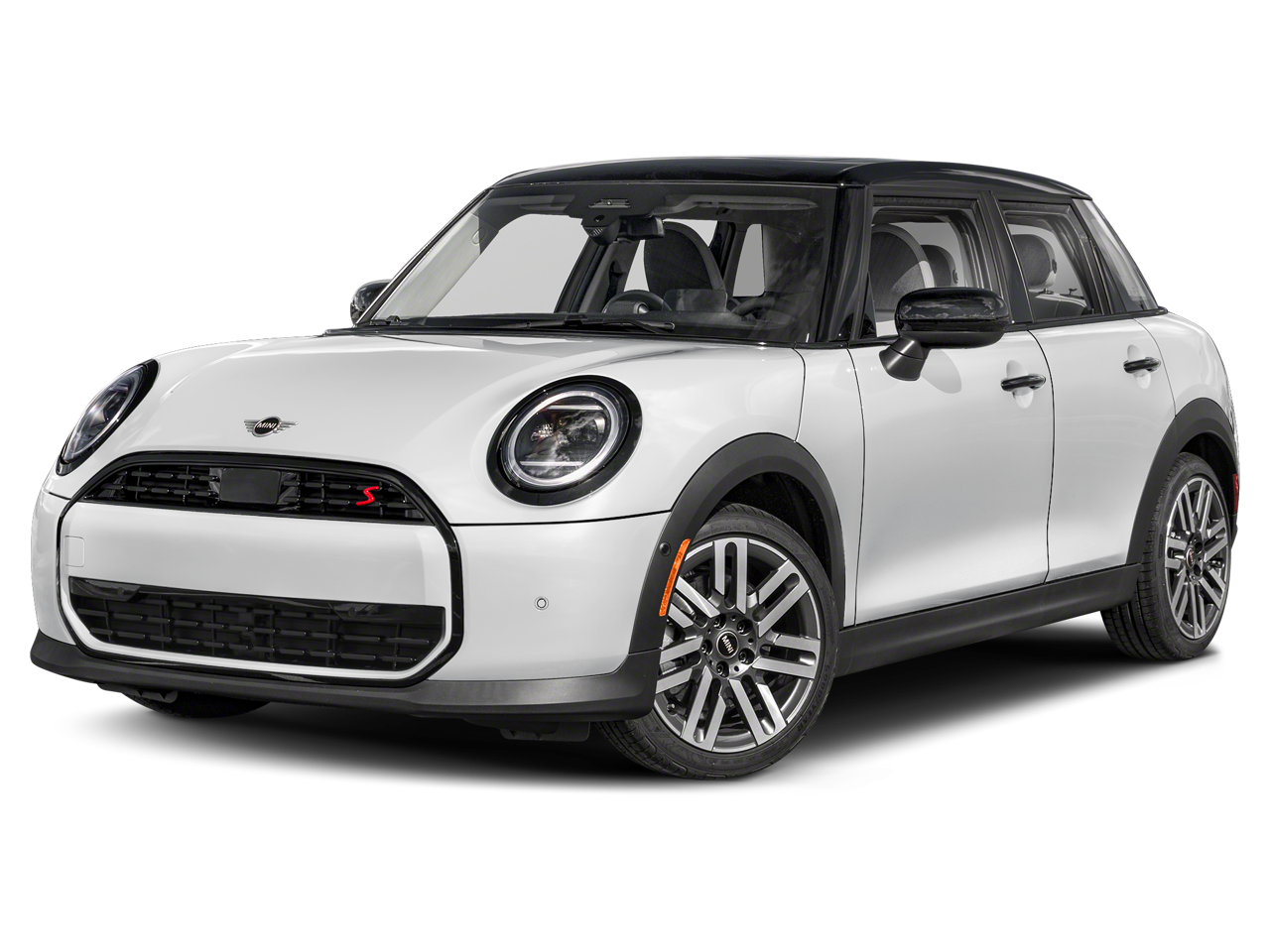 2026 MINI 4 DOOR ICONIC in Nanuq White Metallic — front three-quarter view