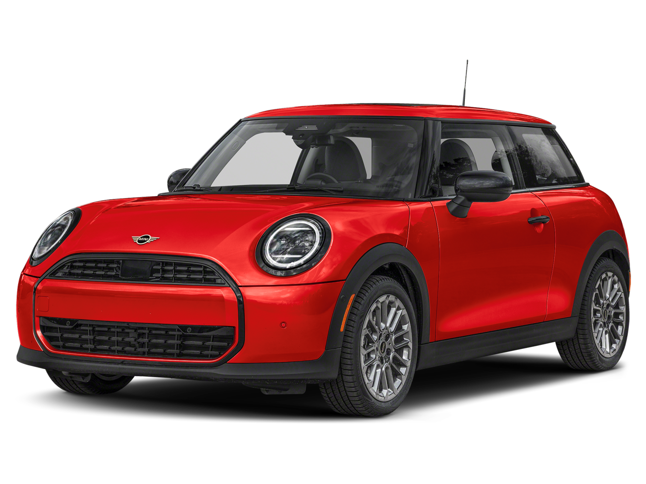 2026 MINI 2 DOOR SIGNATURE PLUS in Chili Red II — front three-quarter view