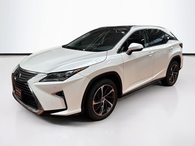 2018 Lexus RX 350 in White Pearl — front three-quarter view
