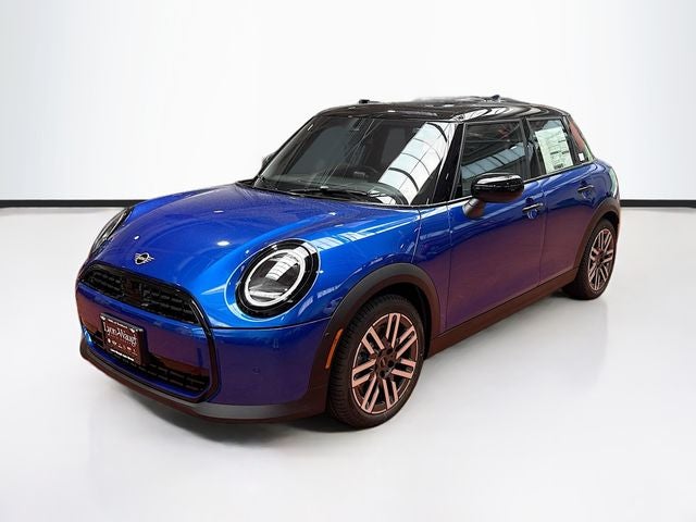 2026 MINI 4 DOOR Oxford Edition in Blazing Blue Metallic — front three-quarter view