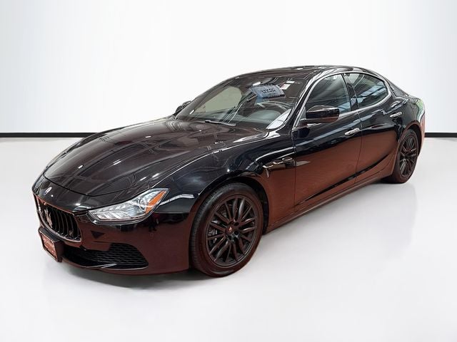 2017 Maserati Ghibli S Q4 in Black — front three-quarter view