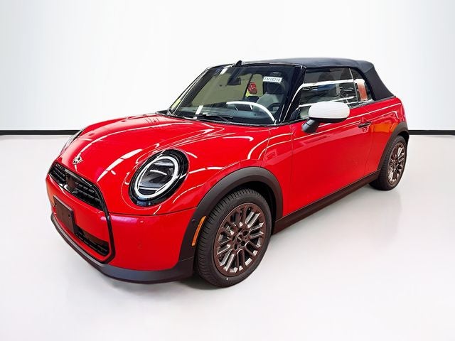 2026 MINI CONVERTIBLE SIGNATURE PLUS in Chili Red II — front three-quarter view