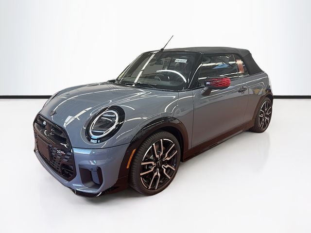 2026 MINI CONVERTIBLE ICONIC in Copper Grey Metallic — front three-quarter view
