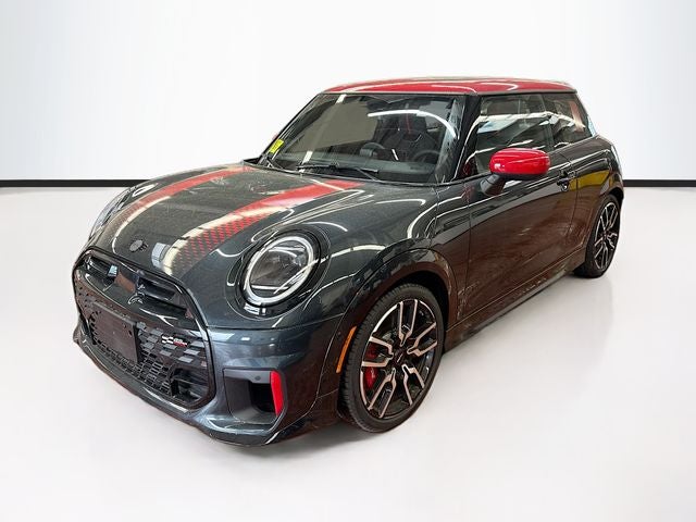 2026 MINI 2 DOOR ICONIC in Legend Grey Metallic — front three-quarter view
